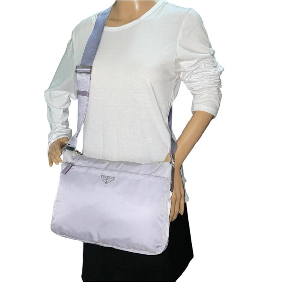 Prada Nylon Crossbody Bag Lilac - Picture 2 of 16